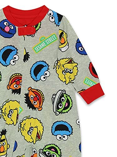 Sesame Street Elmo Cookie Monster Infant Toddler Footless Sleeper Pajamas