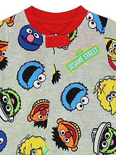 Sesame Street Elmo Cookie Monster Infant Toddler Footless Sleeper Pajamas