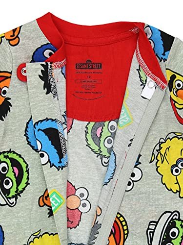 Sesame Street Elmo Cookie Monster Infant Toddler Footless Sleeper Pajamas