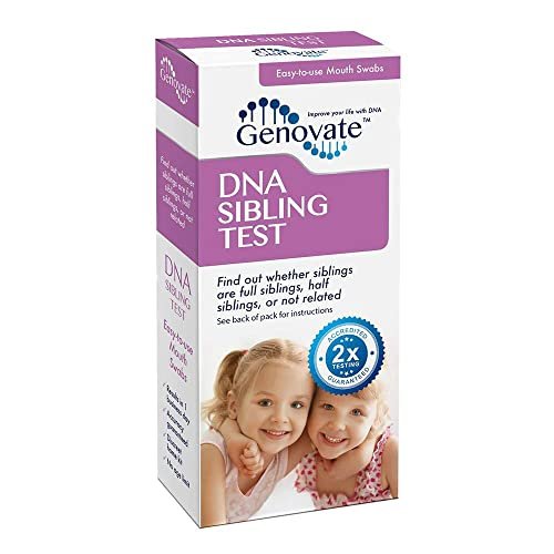 Sibling DNA Test - Results in 1-2 Days - Home DNA Test Kit for 2 Siblings - All Fees Included
