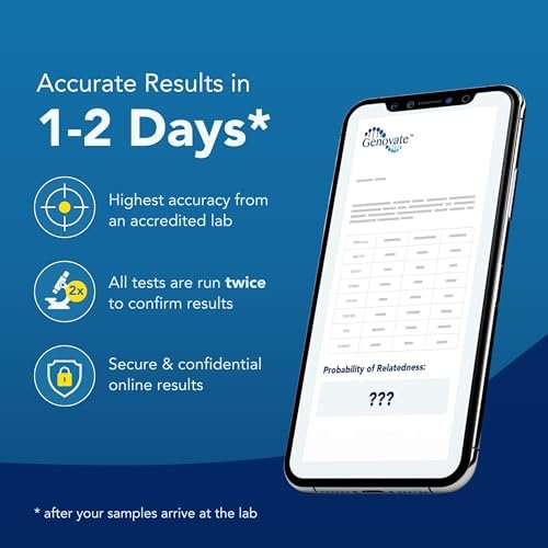 Sibling DNA Test - Results in 1-2 Days - Home DNA Test Kit for 2 Siblings - All Fees Included
