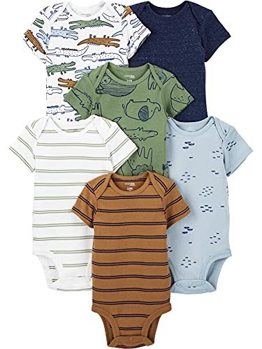 Simple Joys by Carter's Baby Boys' 6-Pack Short-Sleeve Bodysuit
