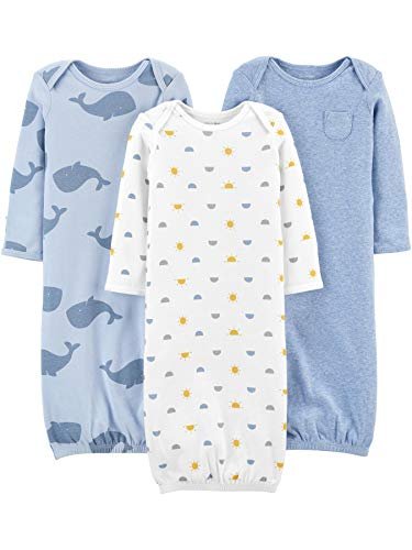 Simple Joys by Carter's Baby Boys' Cotton Sleeper Gown, Pack of 3