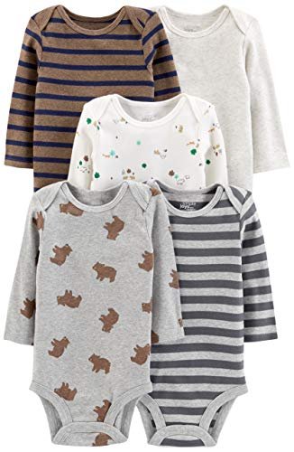 Simple Joys by Carter's Unisex Babies' Long-Sleeve Bodysuit