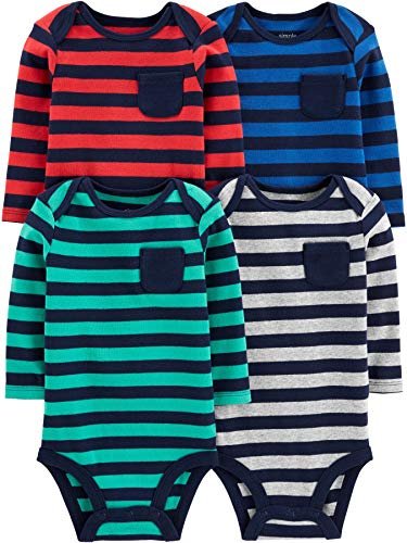 Simple Joys by Carter's unisex-baby 4-pack Long-sleeve Bodysuit