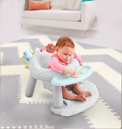 Skip Hop 2-in-1 Sit-up Activity Baby Chair, Silver Lining Cloud