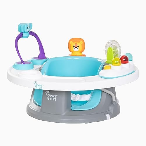 Smart Steps® Explore N’ Play 5-in-1 Activity to Booster Seat, Blue Safari Fun
