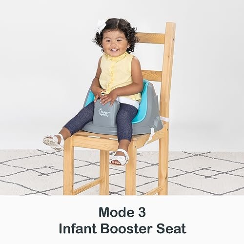 Smart Steps® Explore N’ Play 5-in-1 Activity to Booster Seat, Blue Safari Fun