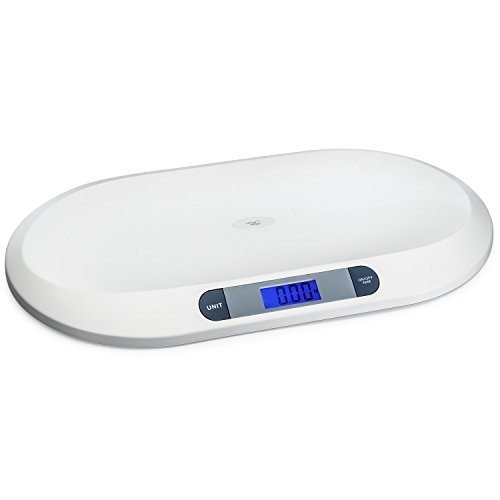 Smart Weigh Digital Baby Scale Infant Scale for Weighing Pet Scale for Puppy and Cat Accurate Digital Scale in Pounds Ounces Kilograms Holds Up to 44 Lbs Multi-Function with Hold Function