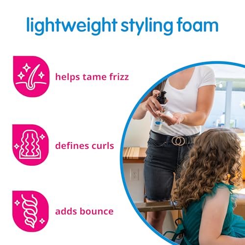 So Cozy Kids Sensitive Styling Foam - Sensitive Foam For Kids w/Straight or Curly Hair - Gentle Natural Hold Styler, Rosemary (6 fl oz)