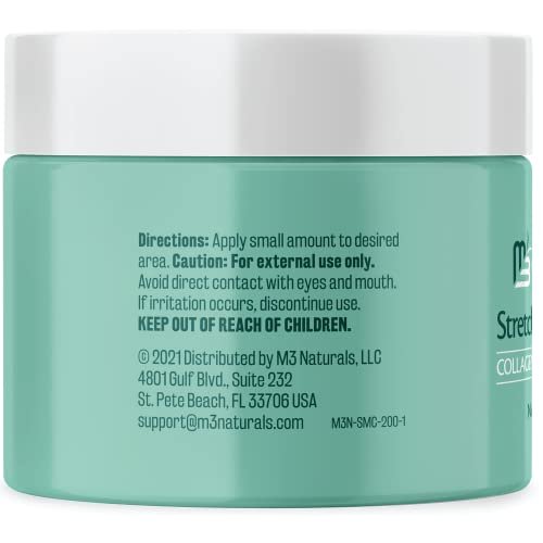 Stretch Mark Cream Infused with Collagen & Stem Cell Maternity Skincare Oil Removes Stretch Mark Prevention & Scar Remover Lotion Green Tea Extract & Raspberry Ketones by M3 Naturals