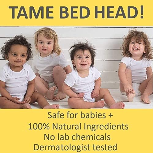 T is for Tame - Hair Taming Cream for Kids, All-Natural for Frizz & Flyaways, Coconut Oil, Leave-in Cream for Babies & Toddlers, Straight or Curly