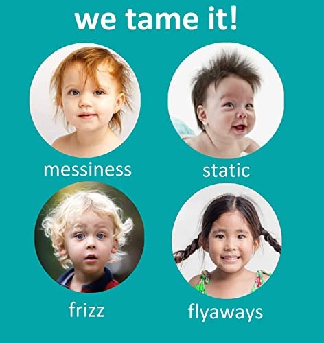 T is for Tame - Hair Taming Cream for Kids, All-Natural for Frizz & Flyaways, Coconut Oil, Leave-in Cream for Babies & Toddlers, Straight or Curly