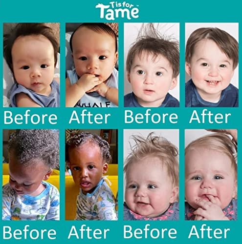 T is for Tame - Hair Taming Cream for Kids, All-Natural for Frizz & Flyaways, Coconut Oil, Leave-in Cream for Babies & Toddlers, Straight or Curly
