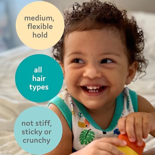 T is for Tame Taming Gel - Boys & Girls Baby Hair Styling Gel for Frizz Control, Flyaways - Natural Toddler, Kids Hair Tamer, Flexible Hold, 3.38fl oz, 1 Pack
