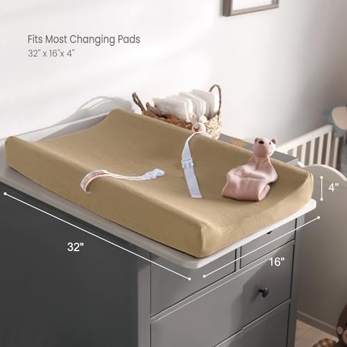 Termichy Muslin Changing Pad Covers: Baby Diaper Changing Table Covers - Changing Pad Sheets for Boys Girls