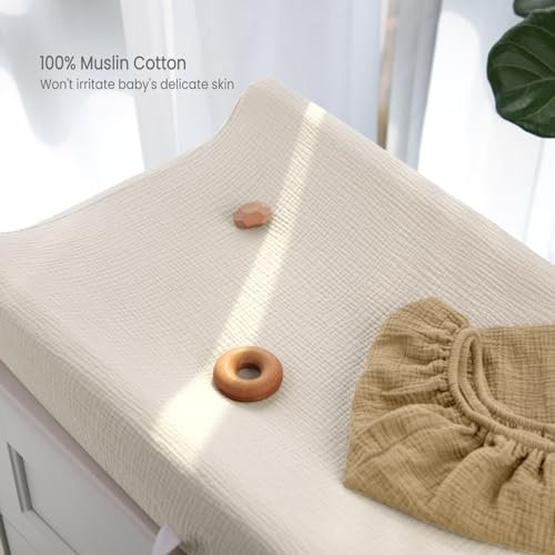 Termichy Muslin Changing Pad Covers: Baby Diaper Changing Table Covers - Changing Pad Sheets for Boys Girls