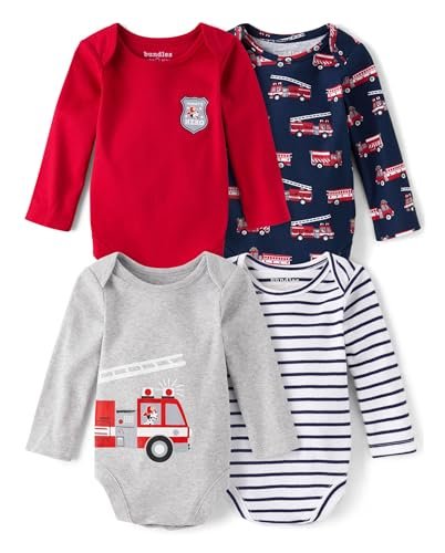 The Children's Place baby-boys And Newborn Long Sleeve Bodysuits, Multipacks