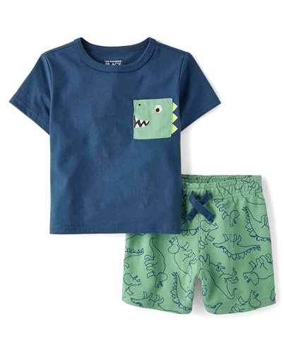 The Children's Place baby-boys And Toddler Boys Short Sleeve Top and Shorts, 2 Pc Set