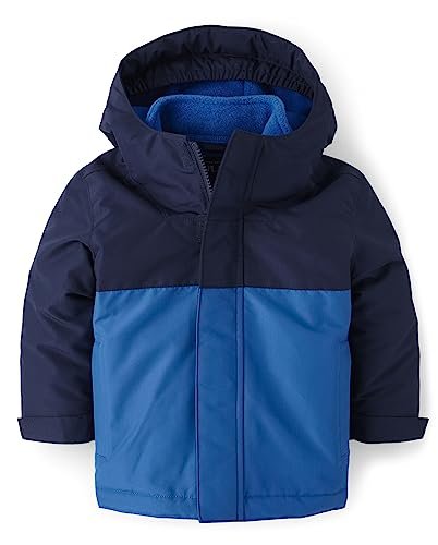 The Children's Place Baby Boys' and Toddler Heavy 3 in 1 Winter Jacket, Wind Water-Resistant Shell, Fleece Inner