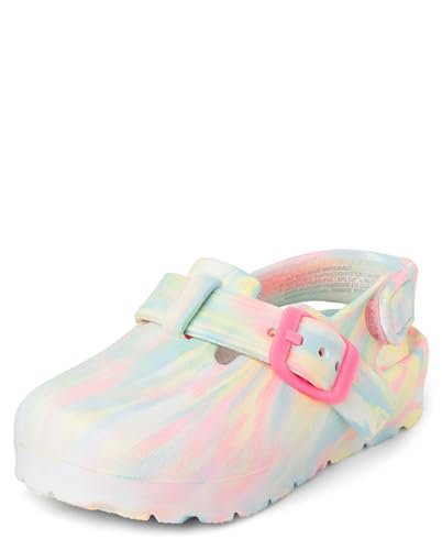 The Children's Place Baby Girl and Toddler Closed Toe Clogs with Backstrap Sandal, Multcolor