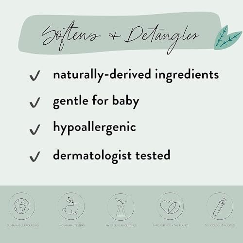 The Honest Company Conditioning Hair Detangler | Leave-in Conditioner + Fortifying Spray | Tear-free, Cruelty-Free, Hypoallergenic | Citrus Vanilla Refresh, 4 fl oz