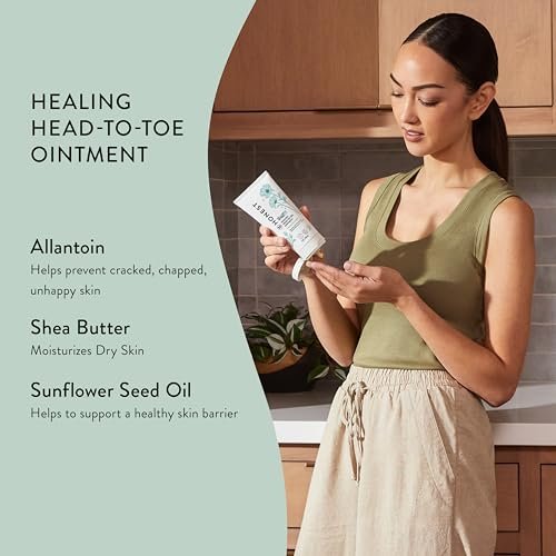 The Honest Company Head to Toe Multi-Purpose Healing Ointment | Safe for Sensitive Skin | Hypoallergenic, Fragrance Free, Vegan | 5 oz