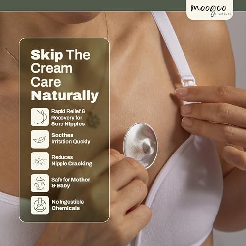 The Original Silver Nursing Cups - 925k Nipple Cups - Nipple Shield for Nursing Newborn - Silver Nipple Covers Breastfeeding
