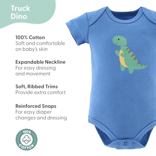 The Peanutshell Baby Boys' Bodysuits, Baby Clothes Boy, Newborn to 24m Baby Body Suits, Infant Boys Outfits, Baby Essentials