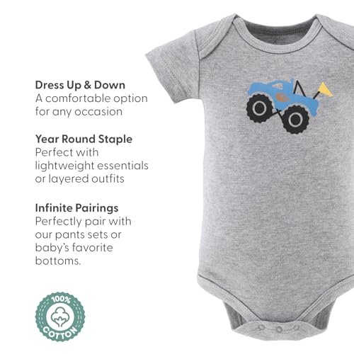 The Peanutshell Baby Boys' Bodysuits, Baby Clothes Boy, Newborn to 24m Baby Body Suits, Infant Boys Outfits, Baby Essentials