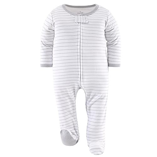 The Peanutshell Footed Pajamas Sleepers for Baby Boys, Sleep and Play Footies, 3 Pack