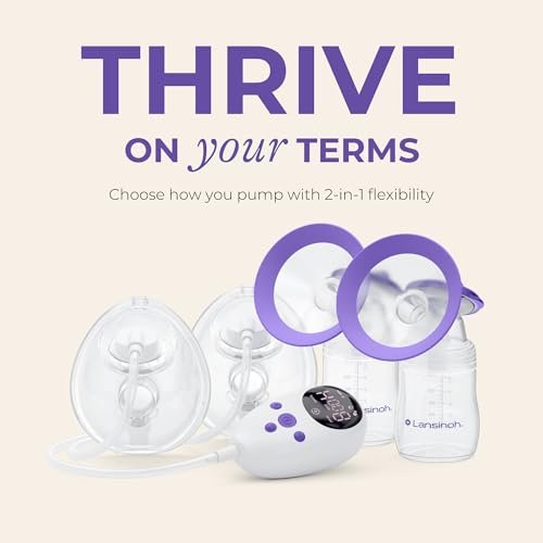Thrive 2-in-1 Breast Pump - The Freedom of a Wearable Plus The Power of a Hospital-Strength Pump—All in one Sleek, Portable Design (Model P3)