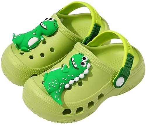 Toddler Clogs Boys Girls Kids Dinosaur Garden Shoes Slip on Sandals Slides Water Summer Shoes for Outdoor Beach Pool