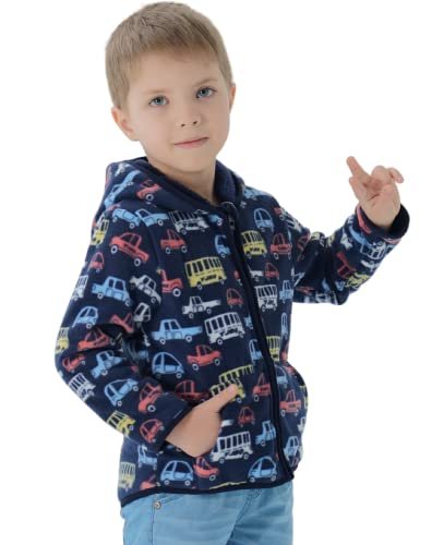 Toddler Fleece Jacket with hood Kids Boys Girls Baby Coat For Fall Winter Spring Thick Warm Outerwear 1-6 Years