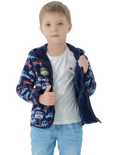 Toddler Fleece Jacket with hood Kids Boys Girls Baby Coat For Fall Winter Spring Thick Warm Outerwear 1-6 Years