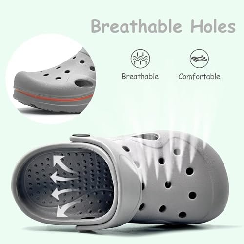 Toddler Girls Boys Clogs Classic Garden Shower Beach Pool Swim Slip on Sandals Slides Children Kid Cute Water Shoes