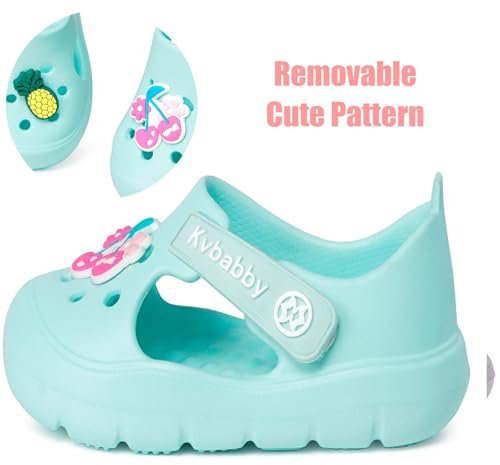 Toddler Kids Garden Clogs Girls Boys Slip On Shoes Baby Cute Summer Water Sandals Infant Lightweight Beach Pool Shoes Indoor Outdoor