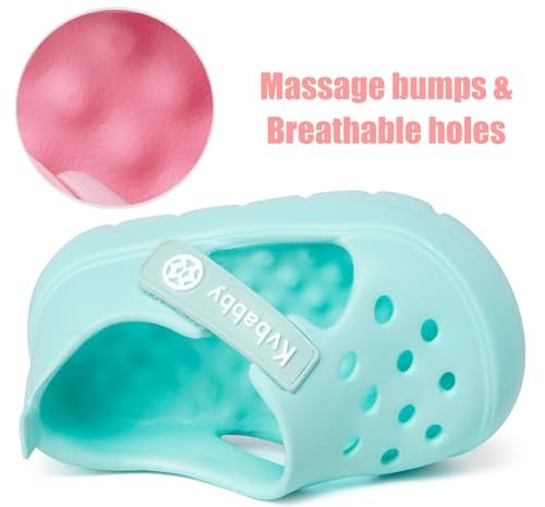 Toddler Kids Garden Clogs Girls Boys Slip On Shoes Baby Cute Summer Water Sandals Infant Lightweight Beach Pool Shoes Indoor Outdoor