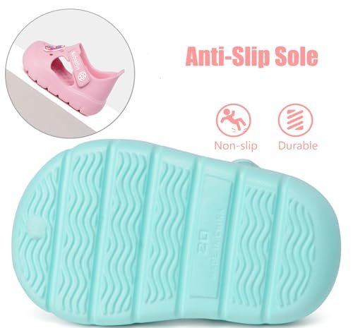 Toddler Kids Garden Clogs Girls Boys Slip On Shoes Baby Cute Summer Water Sandals Infant Lightweight Beach Pool Shoes Indoor Outdoor