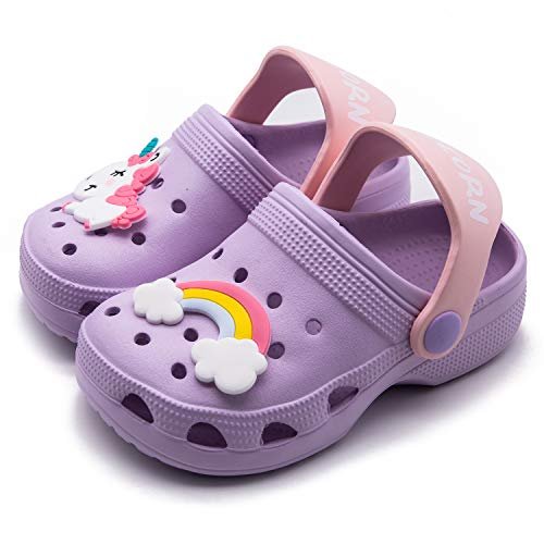 Toddler Little Kids Clogs Slippers Sandals, Non-Slip Girls Boys Clogs Slide Lightweight Garden Shoes Slip-on Beach Pool Shower Slippers