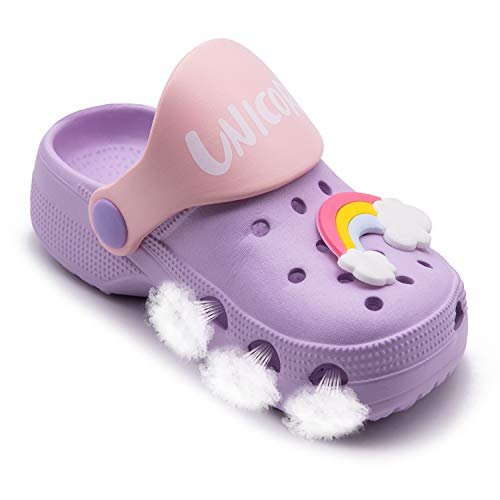 Toddler Little Kids Clogs Slippers Sandals, Non-Slip Girls Boys Clogs Slide Lightweight Garden Shoes Slip-on Beach Pool Shower Slippers
