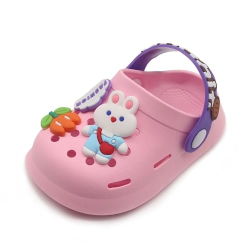 Toddler Shoes Clogs Slide Sandals for 0-8yrs Kids Unisex for Girls and Boys Garden Shoes Cartoon Slides Slip-Resistance Sandals Beach Pool Slippers