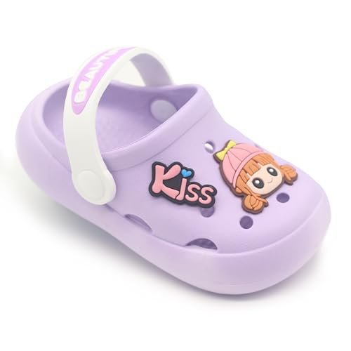Toddler Shoes Little Kid Clogs Slide Sandals for 0-8yrs Kids Unisex Girls Shoes and Boys Shoes Garden Shoes Cartoon Slides Slip-Resistance Sandals Beach Slippers