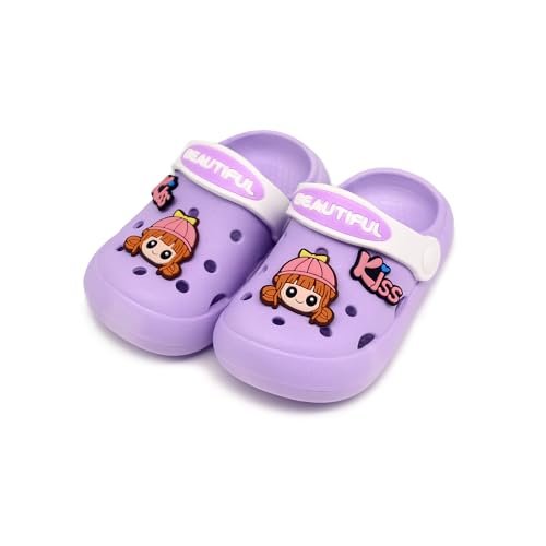 Toddler Shoes Little Kid Clogs Slide Sandals for 0-8yrs Kids Unisex Girls Shoes and Boys Shoes Garden Shoes Cartoon Slides Slip-Resistance Sandals Beach Slippers