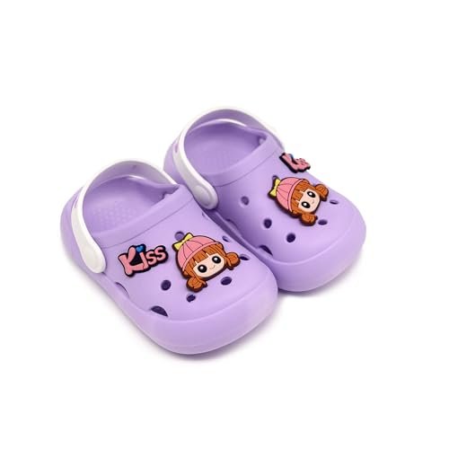 Toddler Shoes Little Kid Clogs Slide Sandals for 0-8yrs Kids Unisex Girls Shoes and Boys Shoes Garden Shoes Cartoon Slides Slip-Resistance Sandals Beach Slippers