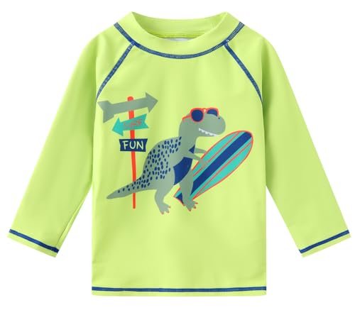 Toddlers and Baby Boys' 3-Piece Rashguard Sets Swimsuits Sets with Hat Surfing Swimwear Sunsuit UPF 50+