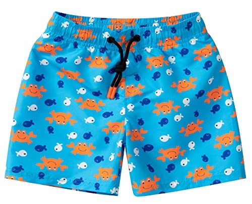 Toddlers and Baby Boys' 3-Piece Swimsuit Trunk Rashguard Set and Sun Hat Swimwear Bathing Suit Sunsuit Swim Shirt UPF 50+