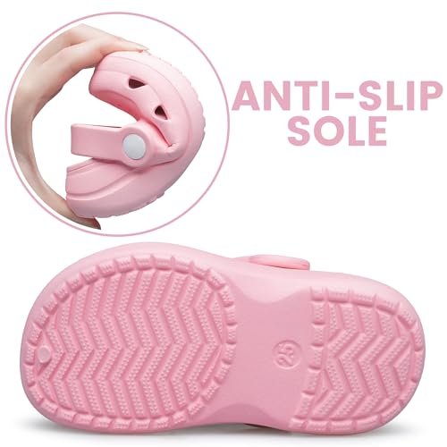 vibdiv Boys Girls Clogs Kids Garden Shoes Unisex Child Cartoon Slides Sandals Beach Slipper Indoor Outdoor(Toddler/Little Kids/Big Kids)