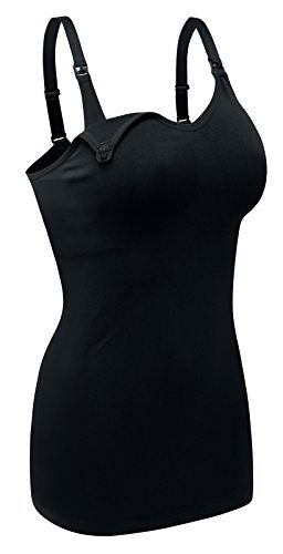Womens Maternity Nursing Tank Cami for Breastfeeding with Adjustable Straps