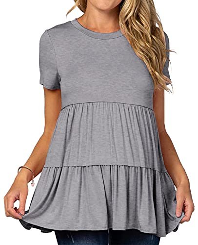 Xpenyo Womens Maternity Tops Long Sleeves Casual Pregnancy Tunic Shirts 2024 Fall Fashion Crew Neck Pregnant Dressy Blouses